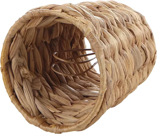 Vista 4 de Aspen Creative 51008-1, pantalla de lámpara de araña con clip, jacinto de agua natural, parte superior de 3 pulgadas x 4 pulgadas inferior x 4