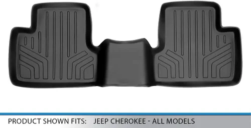 Vista 3 de MAXLINER Alfombrillas de segunda fila para Jeep Cherokee 2014-2023