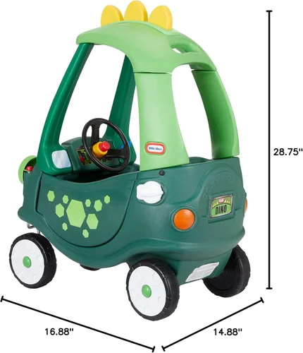 Vista 9 de Little Tikes Cozy Coupe Dinosaur - Exclusivo de Amazon, grande, verde