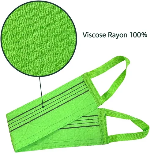 Vista 3 de x (3 pcs) Larga Exfoliante Back Washcloth Toalla de baño Toalla de baño Toalla de Italia Coreana