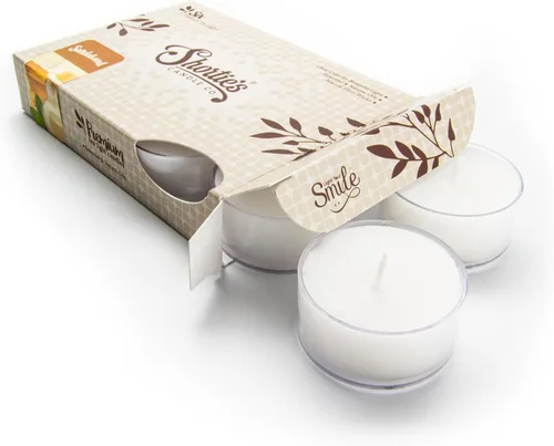 Vista 9 de Cedar Ridge - Velas de té de alta calidad, altamente perfumadas con aceites esenciales, 6 velas de té marrón, hermosa luz de vela, fabricadas