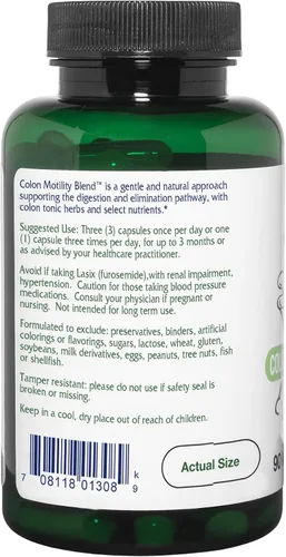 Vista 3 de Vitanica Colon Motility Blend - Suplemento intestinal saludable para apoyar la salud y la digestión del colon - Enzimas digestivas con magnesio