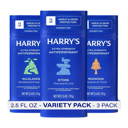 Vista 11 de Harry's Desodorante antitranspirante extra fuerte, antitranspirante para control del sudor y el olor para hombres, secuoya, 2.5 onzas, paquete de 3