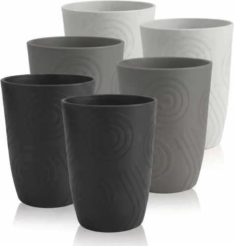 Vista 12 de Vasos de paja de trigo de 16 onzas, vasos de plástico