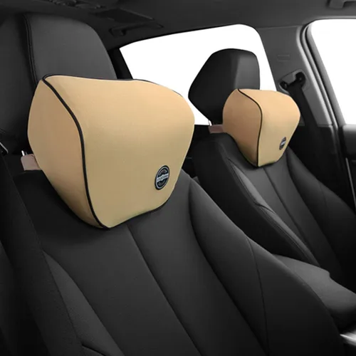 Vista 3 de Ergocar Almohada viscoelástica para el cuello de terapia de postura, almohada ergonómica de apoyo para la espalda para el hogar, oficina, automóvil