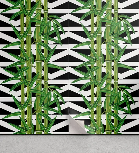 Vista 10 de Lunarable Papel tapiz victoriano de despegar y pegar para el hogar, motivos florales griegos romanos europeos, estilo Art Nouveau inspirados