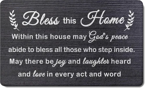 Vista 11 de Little Fingers No Shoes Alfombra decorativa para interiores y exteriores, nuevo tapete para puerta delantera de casa 43 x 76 cm para entrada