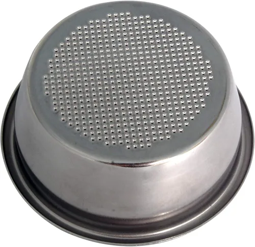 Vista 2 de Cesta de filtro de acero inoxidable de 2.126 in, dos tazas de pared individual, accesorios de filtro sin presión compatibles con Breville 2.126 in