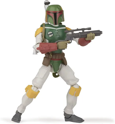 Vista 2 de STAR WARS Galaxy of Adventures Boba Fett - Figura de acción a escala de 5 pulgadas con divertido proyectil, juguetes para niños a partir de 4 años