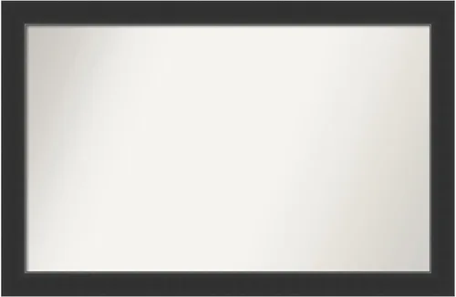 Vista 283 de Amanti Art Espejo personalizado, espejo de baño negro Astor, espejo de pared o espejo de tocador de baño sobre el fregadero (25 x 25 pulgadas)