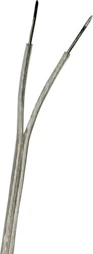 Vista 3 de Creative Hobbies Cable de lámpara plateado transparente, 8 pies de largo, SPT-1, calibre 18, cable de alimentación con certificación UL