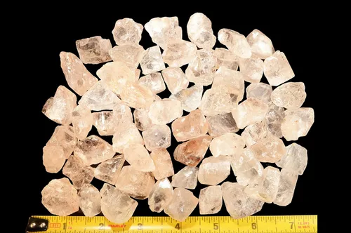Vista 3 de Topacio rosa champán de 1/2 pulgada de roca mineral espécimen corazón chakra curación reiki preciosa These gem quality crystals are imported from
