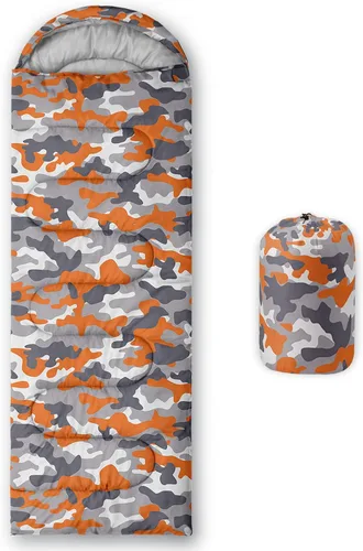 Vista 10 de HOSIMA Saco de dormir de mariposa para adultos y niños para campamento, saco de dormir ultraligero gótico negro para clima frío y verano.