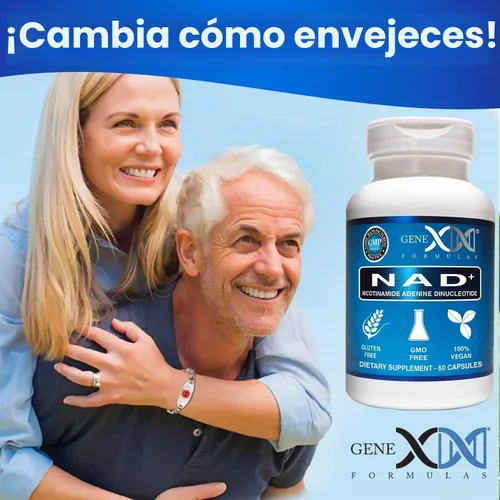 Vista 6 de Genex Formulas NAD+250mg Suplemento de dosis NAD real no un precursor 60