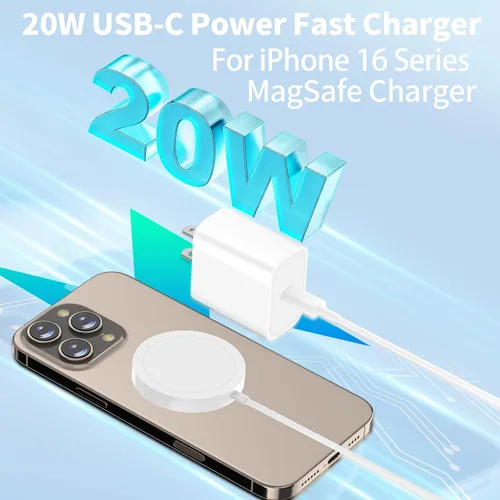 Vista 2 de [Certificado MFi de Apple] Cargador de carga rápida para iPhone 17, paquete de 4 cargadores Stuffcool PD 20 W, USB C, adaptador de corriente Rayas