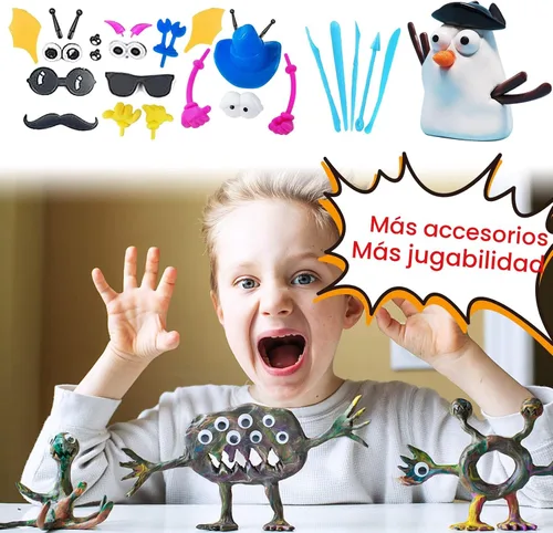 Vista 6 de Kit de arcilla de modelado - 24 colores de arcilla seca al aire, arcilla de moldeo DIY con herramientas, manualidades artísticas para niños, regalo