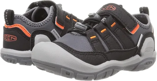 Vista 7 de KEEN Tenis cómodos unisex para niños Steel GreySafety Orange