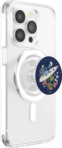 Vista 3 de Disney Lilo & Stitch Surfer Dude PopSockets MagSafe PopGrip para iPhone