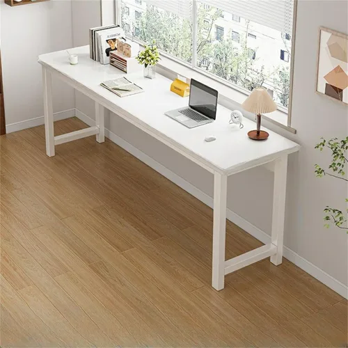 Vista 20 de Escritorio de oficina cuadrado de 15.7 pulgadas de frente a atrás, mesa larga rectangular para sala de estar, escritorio extra largo, estante