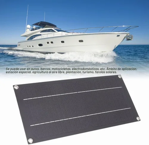 Vista 4 de Cargador de batería solar de 12 voltios impermeable, cargador de batería solar marino, mantenimiento de batería solar de 600 W, 18 V, kit de panel