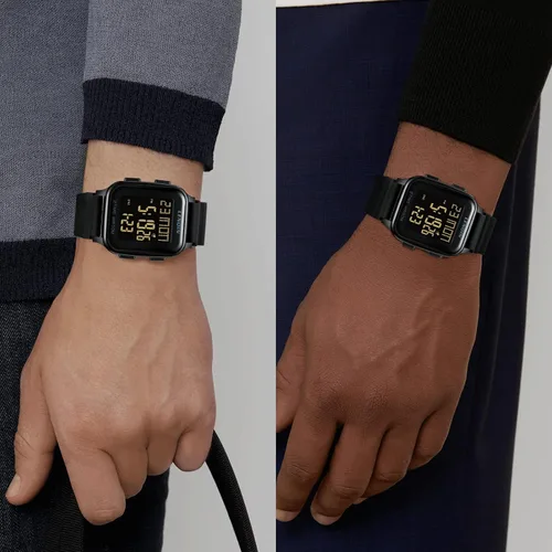 Vista 5 de LN LENQIN Reloj digital para hombre, ultra delgado, minimalista, deportivo, impermeable, reloj digital para hombre, reloj de pulsera para exteriores