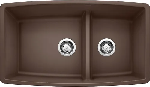 Vista 6 de Fregadero Blanco Performa Silgranit II Cascada., 441315 Trufa
