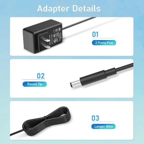 Vista 3 de Adaptador de CA DC compatible con Silk'n BellaFlash P/N AS102275A HPL Sistema de depilación Bella