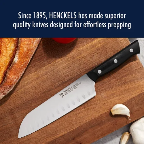 Vista 9 de HENCKELS Dynamic Razor-Sharp - Juego de cuchillos de cocina de 5 piezas, diseño alemán informado por más de 100 años de maestría Acero inoxidable