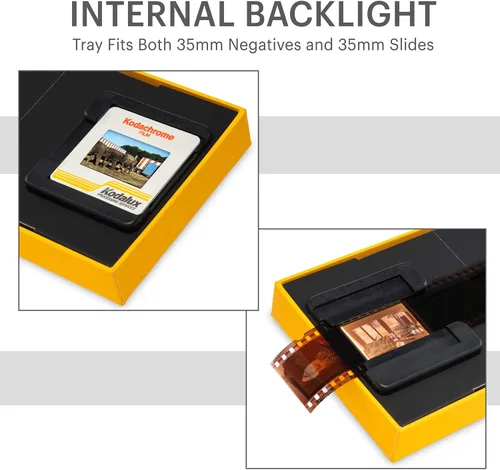 Vista 3 de Kodak - Escáner portátil de película, divertido, permite escanear y jugar con películas antiguas de 35 mm y diapositivas, utiliza la cámara