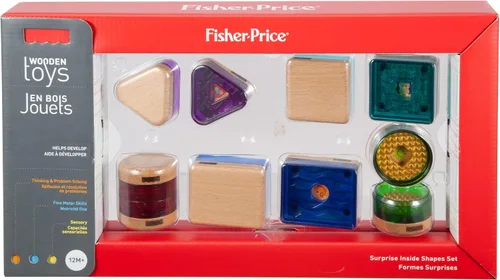 Vista 5 de Juguetes de madera sorpresa con formas Fisher-Price