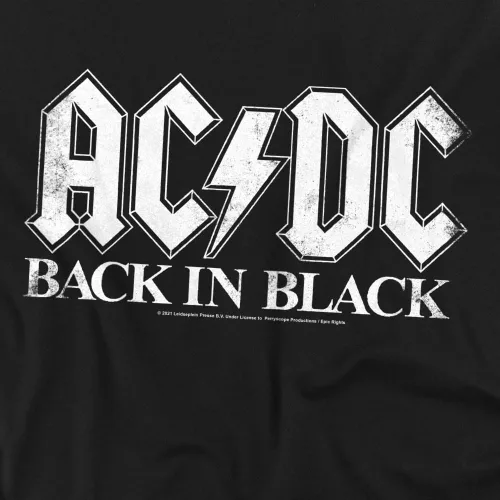Vista 2 de Popfunk Camiseta clásica de manga corta ACDC Est. '73 para hombre