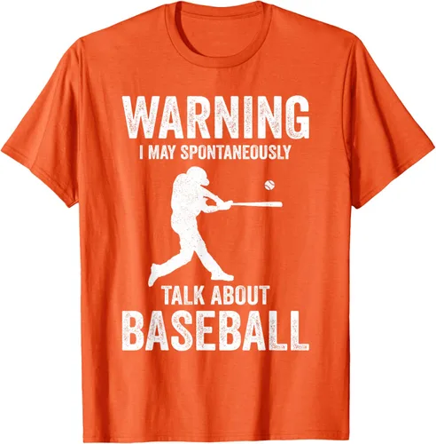 Vista 18 de Warning I May Talk About Baseball Player - Camiseta divertida de béisbol