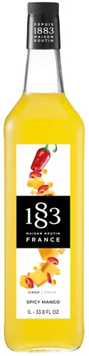 Vista 85 de 1883 Jarabe de Amaretto para bebidas, fabricado en Francia, botella de plástico de 1 litro