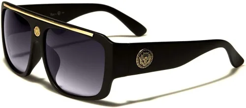 Vista 2 de Kleo Gafas de sol estilo aviador retro Hip Hop Rapper