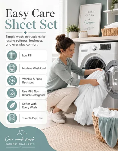 Vista 9 de LANE LINEN Sábanas de cama individual – 450TC algodón peinado de fibra larga de alta calidad, color blanco Soft & Breathable Twin Sheet &
