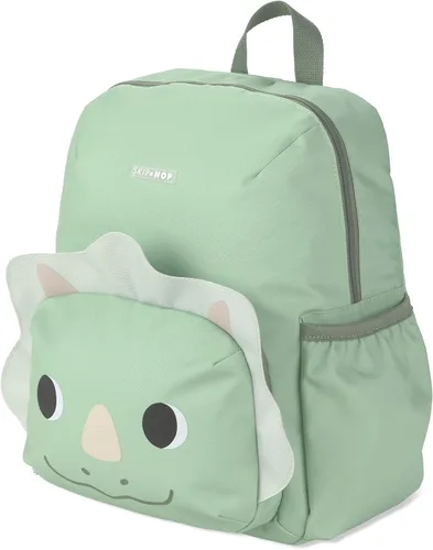 Vista 19 de Skip Hop Mochila para niños pequeños con correas acolchadas ajustables, bolsillo frontal con cremallera y bolsillo lateral para botella, se adapta a