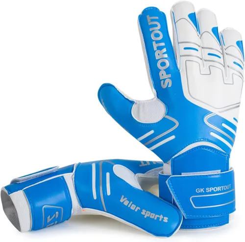Vista 2 de Guantes de portero para jóvenes y adultos, agarre fuerte para las atajadas más difíciles, con espinas para dar una espléndida protección para evitar