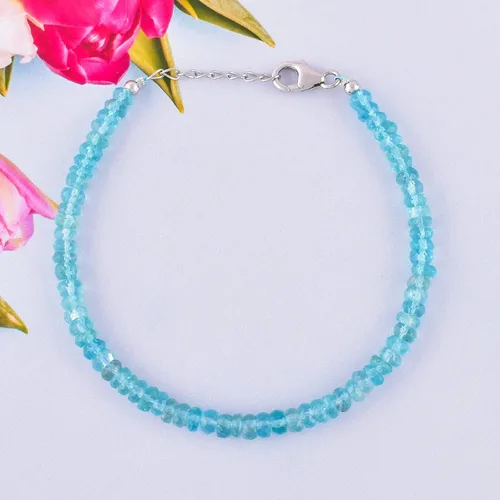 Vista 10 de Multi Gemstone Link Choker Bracelet