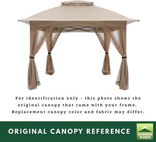 Vista 7 de Garden Winds Cubierta superior de repuesto de ajuste personalizado compatible con ABCCANOPY Y, MasterCanopy y Cooshade 13 x 13 pulgadas, tela