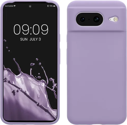 Vista 97 de kwmobile Funda compatible con Google Pixel 7 - Funda de silicona TPU con acabado suave - Piedra antigua