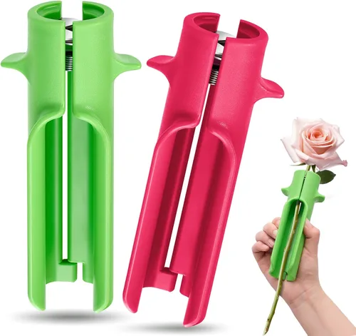 Vista 12 de Lasnten 1 Pieza Herramienta Peladora de Espinas de Rosa Removedor de Espinas para Rosas Herramienta Peladora de Hojas Limpiador Cortador de Tallo