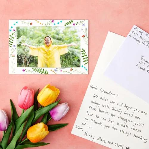 Vista 8 de Best Paper Greetings - Paquete de 48 tarjetas con marco de fotos con sobres, tarjetas de notas para inserción de fotos de 4 x 6 pulgadas (marfil)