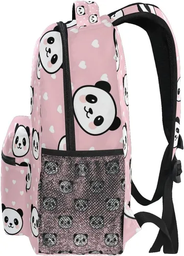 Vista 18 de ATTX Linda mochila con diseño de panda para niños y niñas, Panda-h, Ciclismo