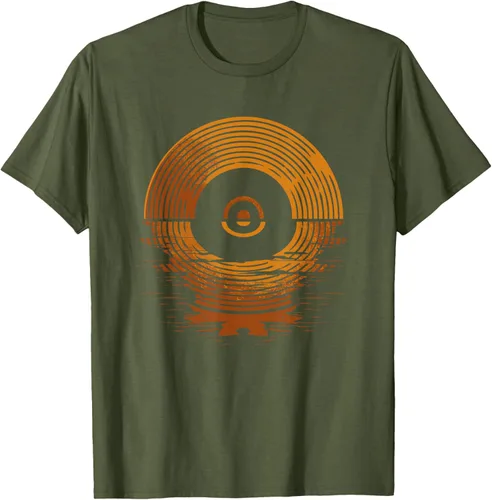Vista 45 de Vinyl LP Records - Camiseta de vinilo Sunset Negro