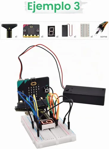 Vista 5 de KEYESTUDIO Microbit Kit básico de inicio para BBC Micro:bit V2 Accesorios STEM Kit de codificación para principiantes (Micro: bit V2.21 incluido)
