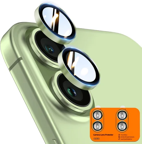 Vista 47 de TOCOL Protector de lente de cámara para iPhone 13 / iPhone 13 Mini vidrio templado HD individual resistente a los arañazos, accesorios compatibles