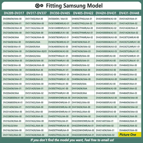 Vista 5 de Kit de reparación de secadora Sam-Sung mejorado compatible con kit de repuesto de rodillo de secadora Samsung, repuesto para piezas de secadora