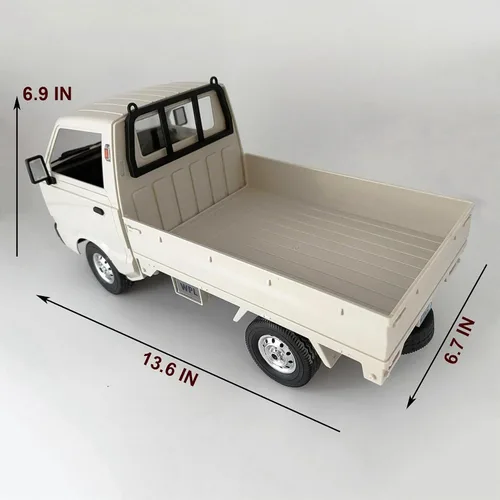 Vista 6 de HLSFWDRIVE RC Kei Truck WPL D14 RC Drift Off Road 4WD Suzuki RTR