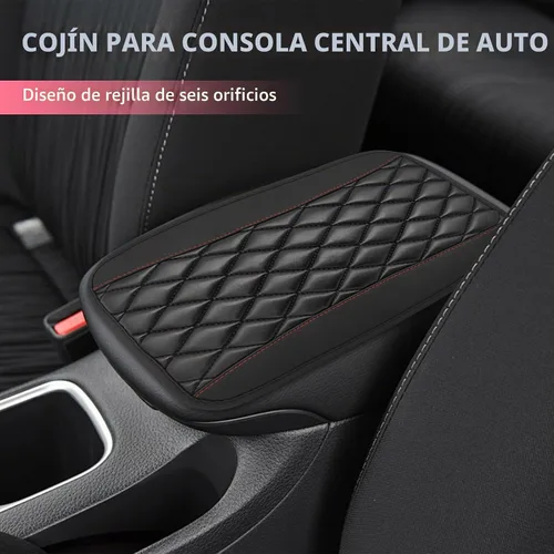 Vista 6 de Ohleats - Almohadilla de consola central para automóvil, funda protectora impermeable de cuero PU para reposabrazos de auto, cómoda alfombrilla