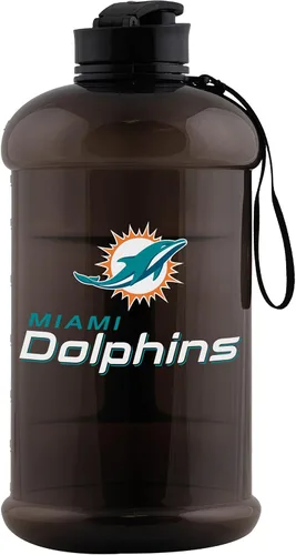 Vista 11 de FOCO Logotipo del equipo de la NFL Botella de agua deportiva grande de plástico transparente de 2L